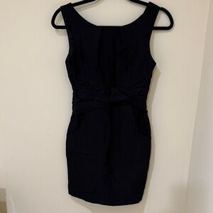 Teeze Me Elegant Black Mini women’s Dress Stretch | 2 front pockets | Size 5